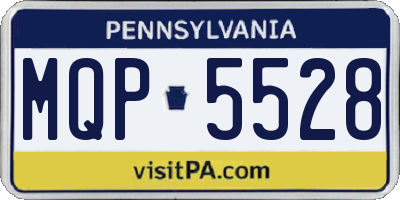 PA license plate MQP5528