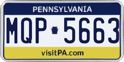 PA license plate MQP5663