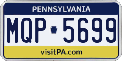 PA license plate MQP5699