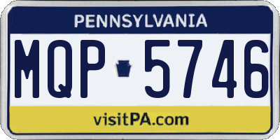 PA license plate MQP5746