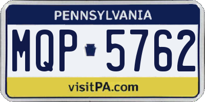 PA license plate MQP5762