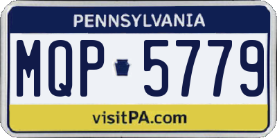 PA license plate MQP5779