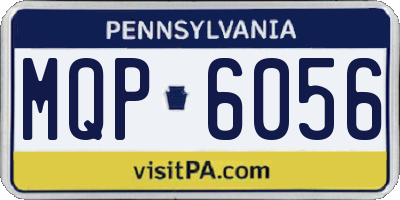 PA license plate MQP6056