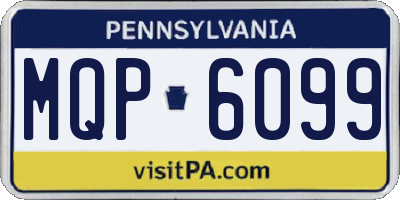 PA license plate MQP6099