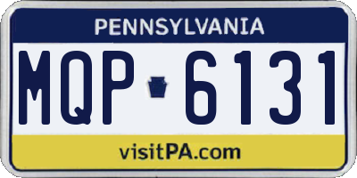 PA license plate MQP6131