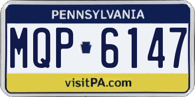 PA license plate MQP6147
