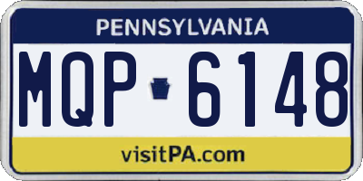 PA license plate MQP6148