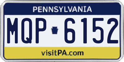 PA license plate MQP6152