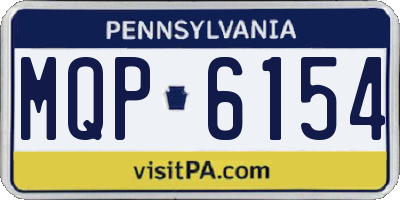 PA license plate MQP6154