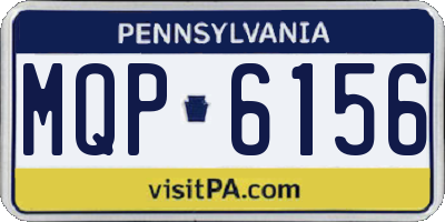 PA license plate MQP6156