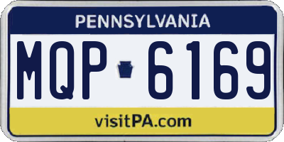 PA license plate MQP6169