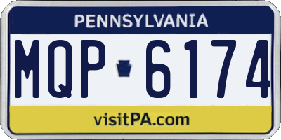 PA license plate MQP6174