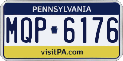 PA license plate MQP6176