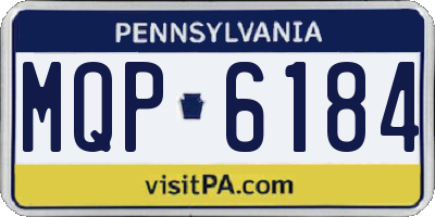 PA license plate MQP6184