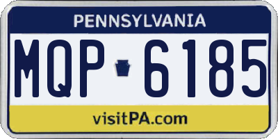 PA license plate MQP6185