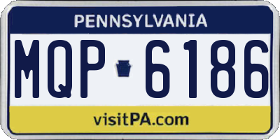 PA license plate MQP6186