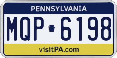 PA license plate MQP6198