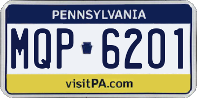 PA license plate MQP6201