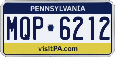 PA license plate MQP6212