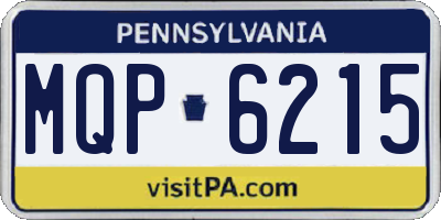 PA license plate MQP6215