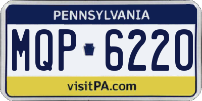 PA license plate MQP6220