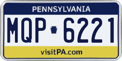 PA license plate MQP6221