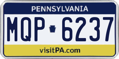 PA license plate MQP6237