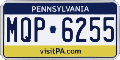 PA license plate MQP6255