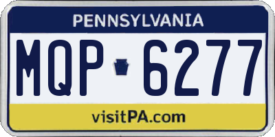 PA license plate MQP6277
