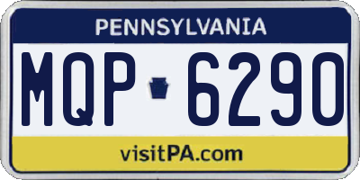 PA license plate MQP6290