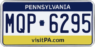 PA license plate MQP6295