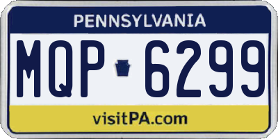 PA license plate MQP6299