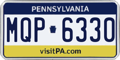PA license plate MQP6330