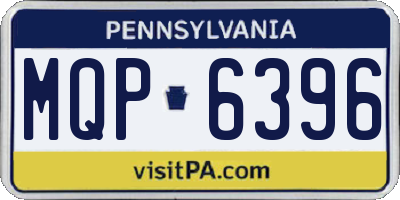 PA license plate MQP6396