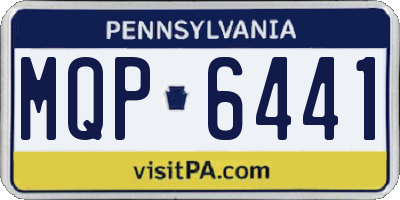 PA license plate MQP6441
