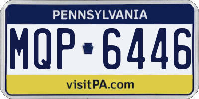 PA license plate MQP6446