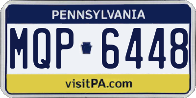 PA license plate MQP6448
