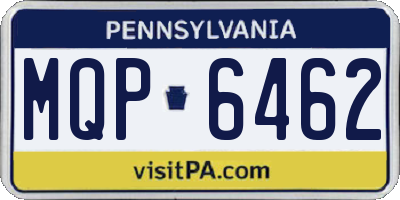 PA license plate MQP6462