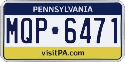 PA license plate MQP6471