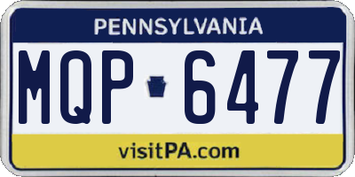 PA license plate MQP6477