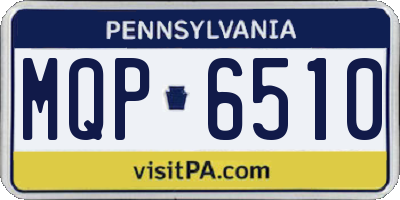 PA license plate MQP6510