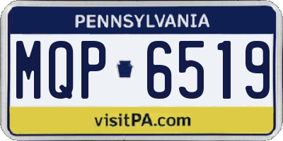 PA license plate MQP6519