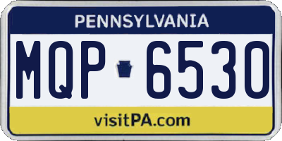 PA license plate MQP6530