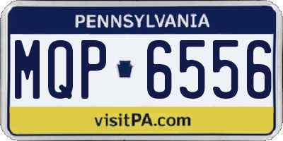PA license plate MQP6556