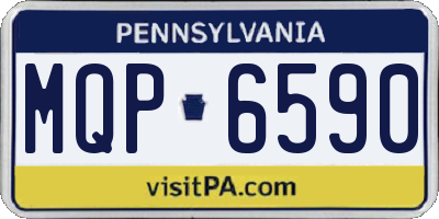 PA license plate MQP6590