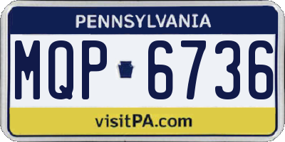 PA license plate MQP6736