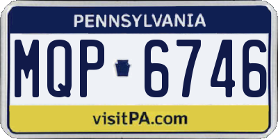 PA license plate MQP6746