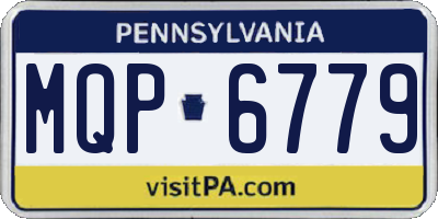 PA license plate MQP6779