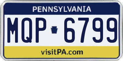 PA license plate MQP6799