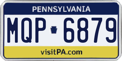 PA license plate MQP6879